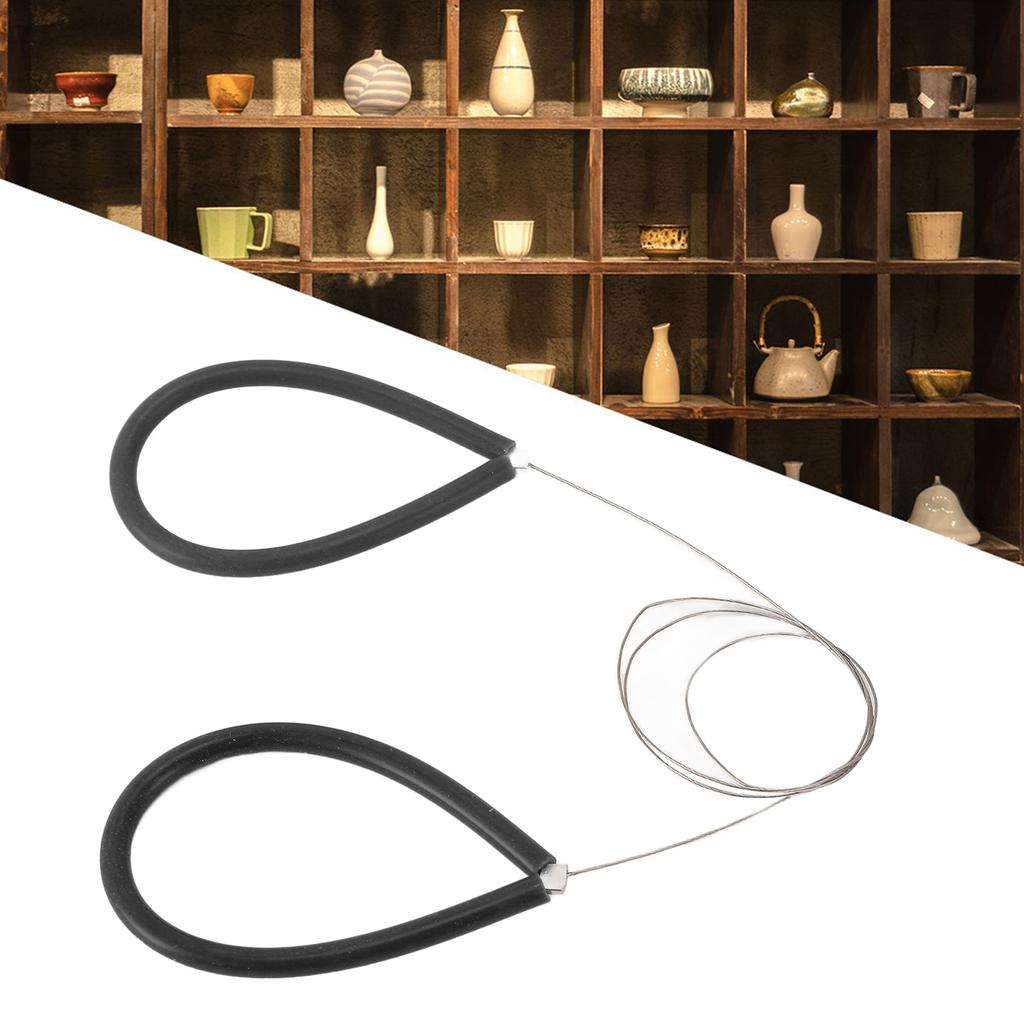 Clay Cutting Wire Silicone Handle Stainless Steel Wire Clay Cutter for Pottery Making