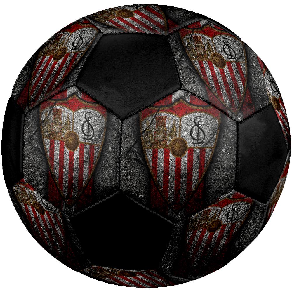 SIZE 5 Sevilla FC Soccer Ball Colorful All Ages Machine Stitched PVC Competition Ready Durable High-Bounce