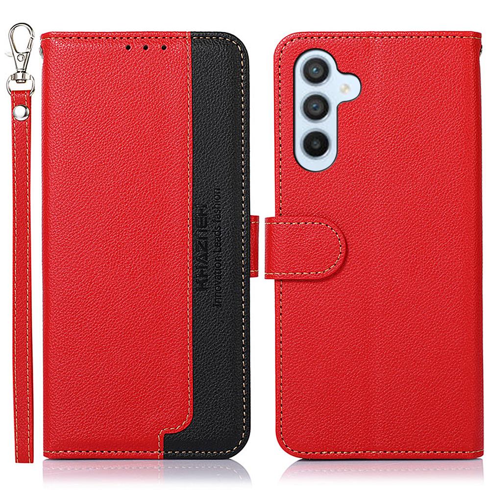 KHAZNEH Cell Phone Cover For Samsung Galaxy S25/S24 Case Wallet Leather Shell (RFID Blocking Function)