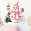 Christmas Cartoon Cute Snowman Christmas Tree Festival Party Window Decoration Wall Stickers