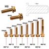 10/15/20/25/30/35/40/45/50/60 Titanium Bolt With Drilled Holes Hex Head Screws  Motorcycle