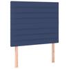 Box Spring Bed with Mattress Blue 100x200 Cm Fabric