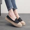 Fisherman's shoe women's new summer comfortable casual shoes linen splicing shallow breathable one-foot shoes