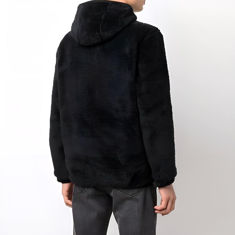 Polo Ralph Lauren FW21 Logo Embroidered Solid Color Hooded Jacket Men Jackets Black 710852514-002