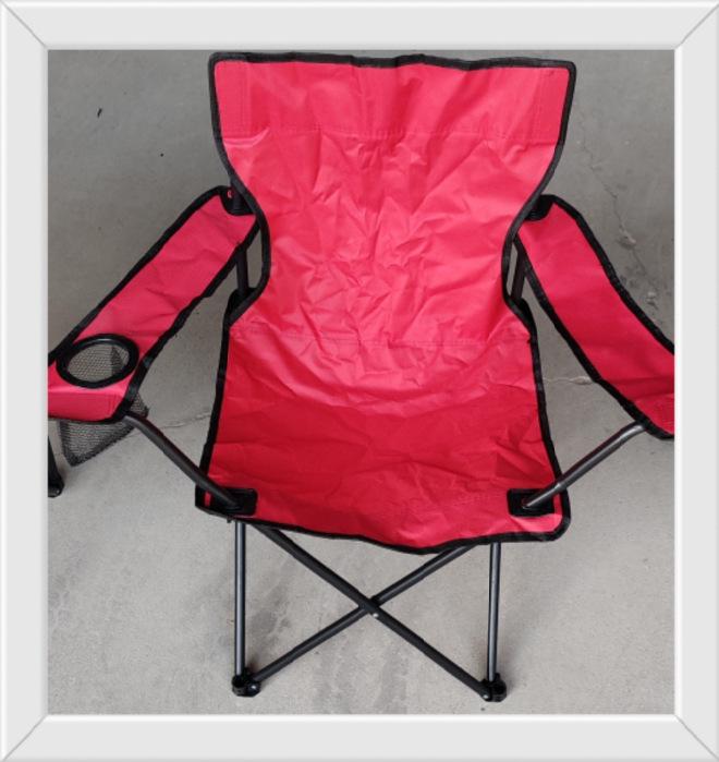 Portable Outdoor Folding Chair with Backrest and Armrests for Camping, Sketching, Fishing, and Beach Activities