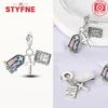 Copper Virgin Praying Hands Dangle Cross Pendant Beads Charm Fit Original Charms Bracelet Diy Fine Jewelryfor Women Gifts