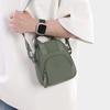 Women's Solid Color Nylon Bag Large Capacity Mobile Phone Bag Shoulder Bag Crossbody Bag
