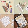 5pcs Nylon Mesh File Bag A4 A5 A6 Transparent Zipper Office Student Pen Bag Cosmetic Puzzle Storage Bag Portable Travel Storage