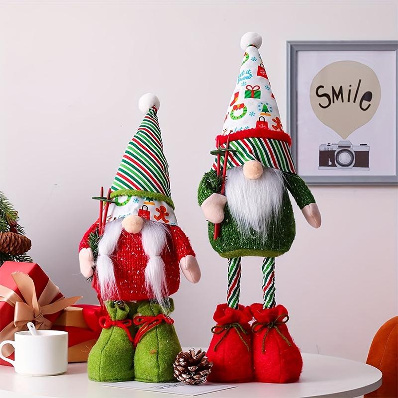 Novinka Vánoční dekorace Tištěné vánoční panenky Kreativní trpasličí ozdoby Oblečení