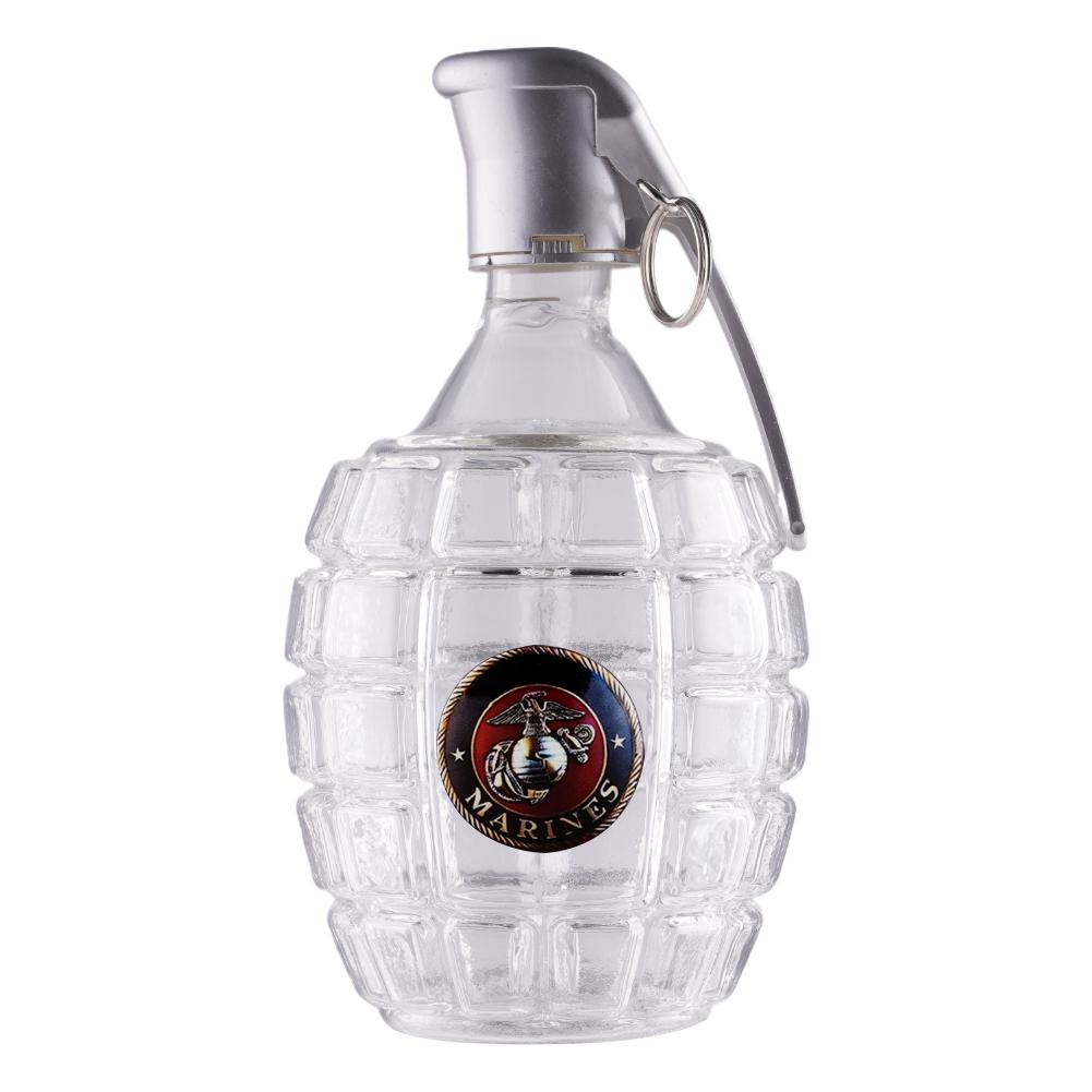 High Borosilicate Glass Grenade Shaped Sparkling Wine Bottle Sealed Jar for Home Brewing Whiskey Wine Storage Container
