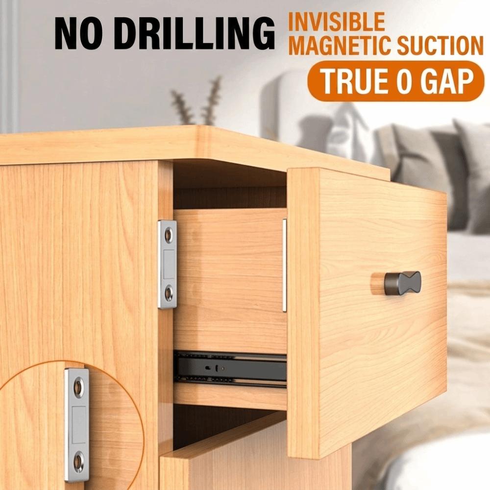 5Set Invisible Cabinet Catches Strong Magnetic Hidden Door Closer Door Magnets Stops Closet