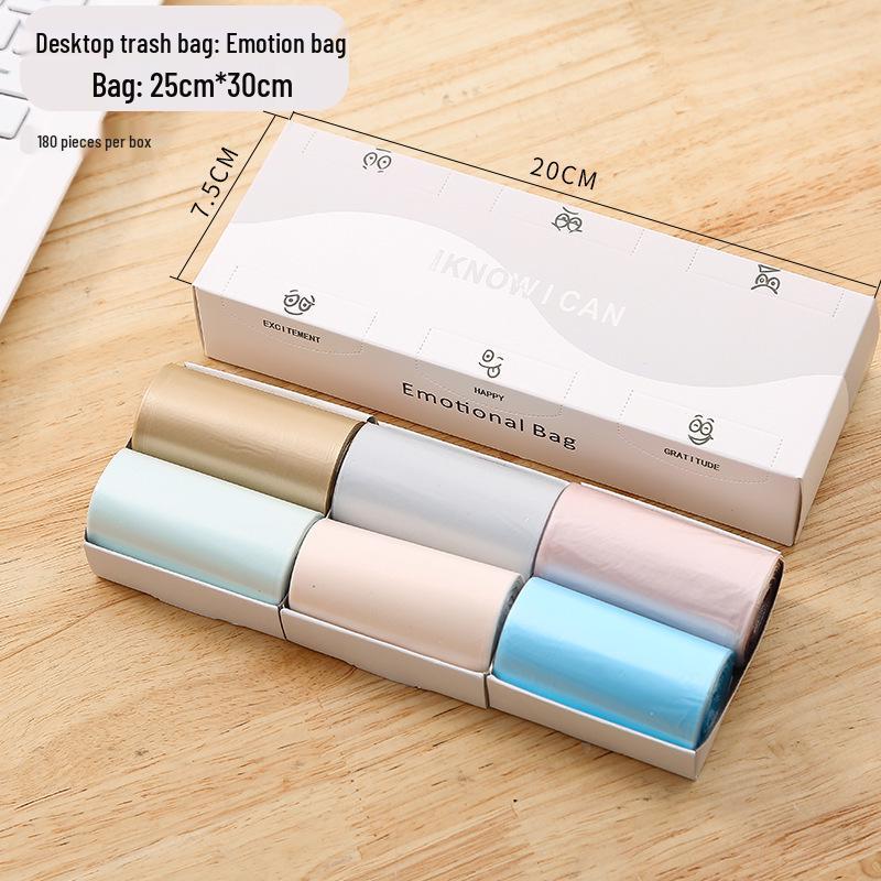 Compact Colored Mini Trash and Sickness Bags for Household, Desktop, and Car Use