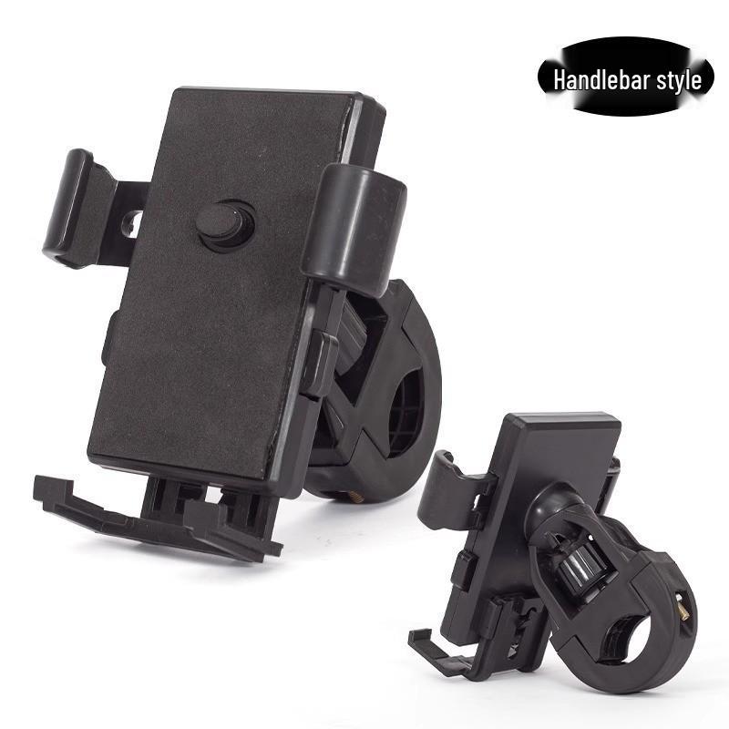 Shockproof Electric Scooter Phone Holder for Food Delivery - Anti-shake Aluminum Alloy Rearview Mirror Mount, Universal Fit