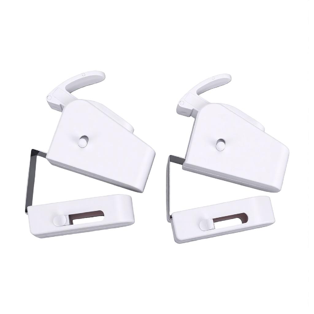 Child Proof Door Locks No Tools Installation Sturdy Detachable Snap On Safety Lock for Toddler 2pcs