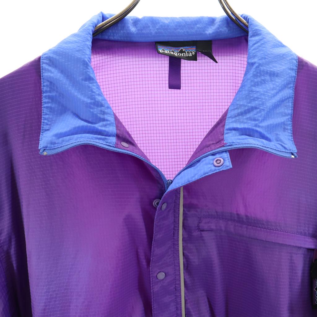 patagonia Outdoors Half zip Nylon jacket M purple pullover Men's Used