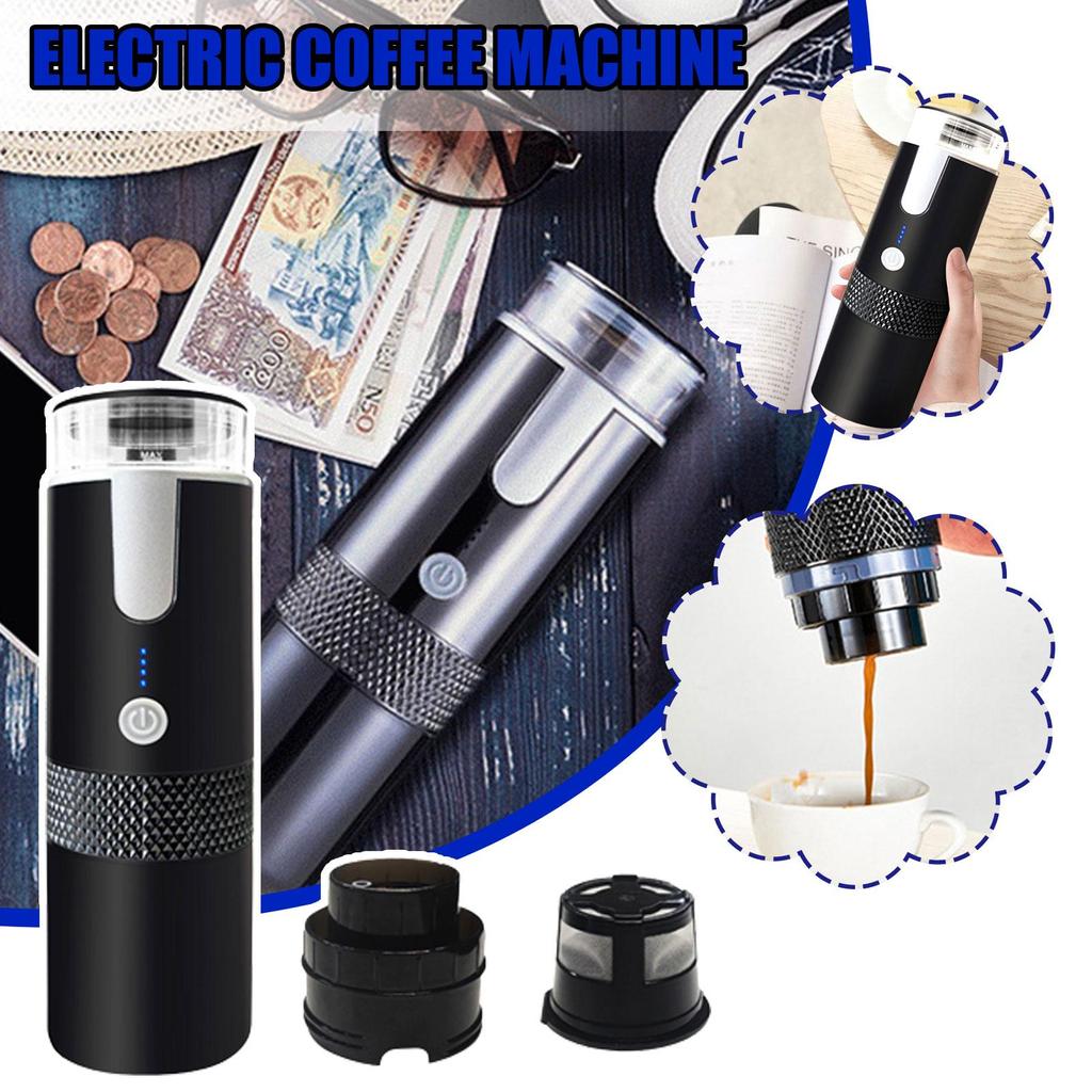 Portable Coffee Maker Espresso Capsule Coffee Machine Handheld Coffee Brewer B8P9 uygun fiyatlı