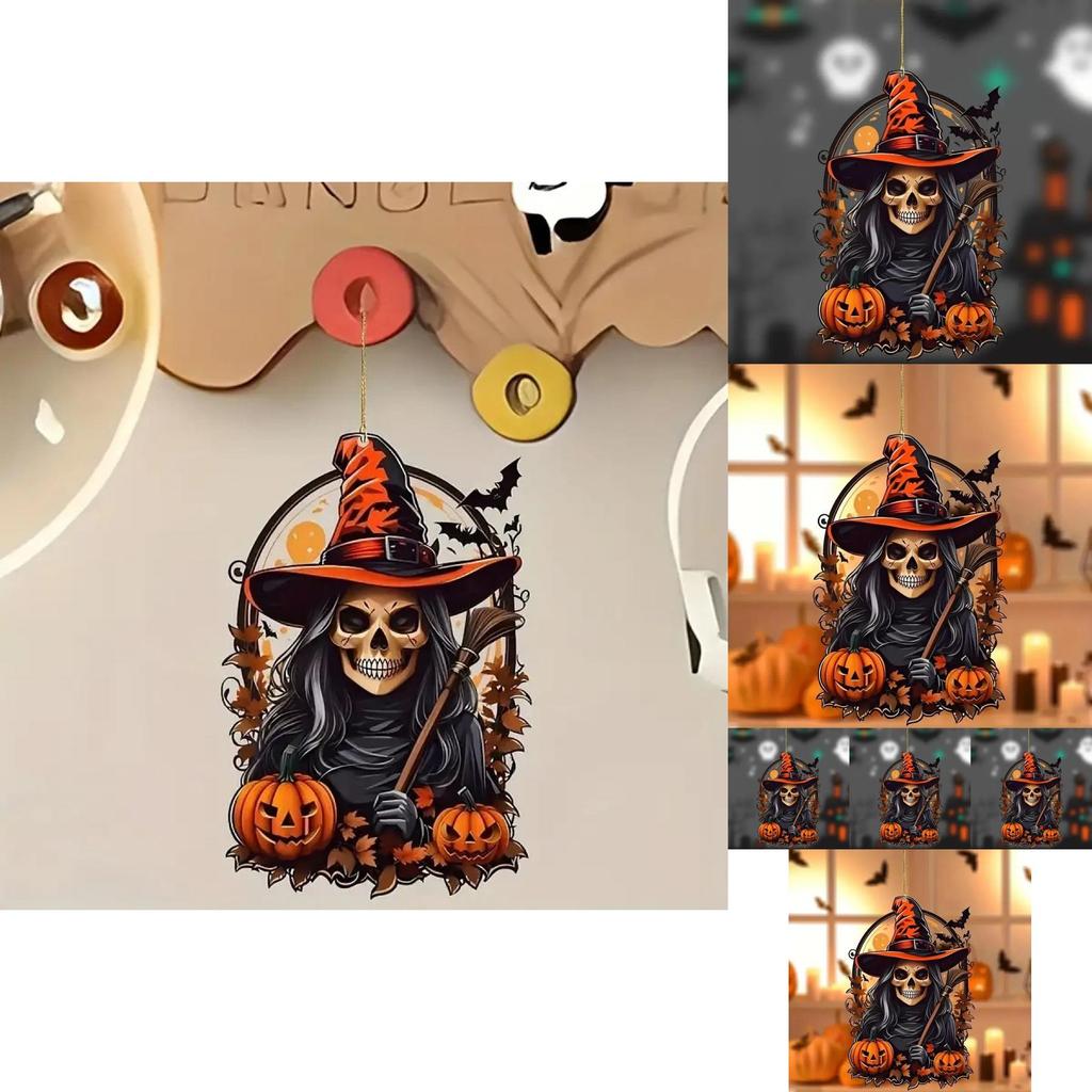 Festive Cartoon Style Pumpkin Person Hanging Ornament For Halloween Party Decor