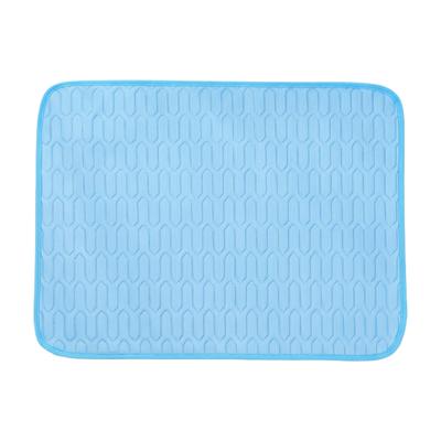 Haustiermatte, Atmungsaktives Eis-Seiden-Latex-Pad für Hunde und Katzen, Sommer-Schlafbettoberlage