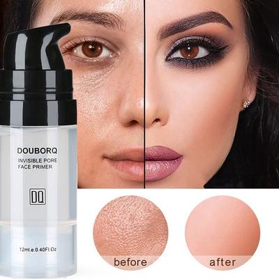 Primer mágico invisível para poros, maquiagem para poros desaparecem, base de maquiagem com controle de óleo facial contém vitamina a, c, e para ótima saúde da pele