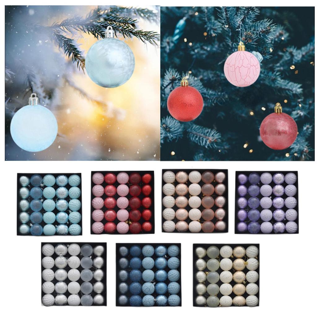 25x Hanging Balls Christmas Tree Decorations Balls Shatterproof DIY Christmas Ball Ornaments for Party Home Tree Decorations