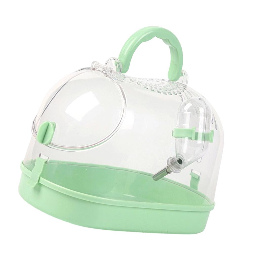 Ventilated Small Animal Carriers Cage with Top Airflows Clear View Design Water Bottle For Pet Monitoring Outdoor Trip