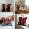 Federa per Cuscino Lino Lavato Morbida Traspirante Custodia Decorativa per Divano Cuscino Casa Federa Frida Kahlo