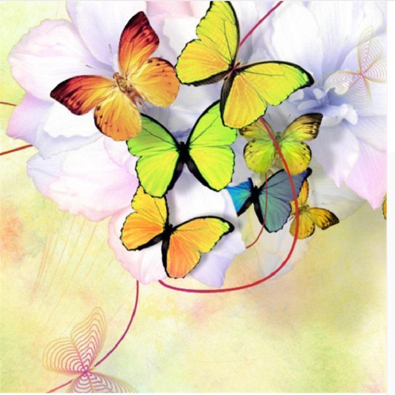New Arrivals Diamond Painting Full Round Butterfly Cross Stitch Diamond Embroidery Animals Wall Decor Hobby Gift