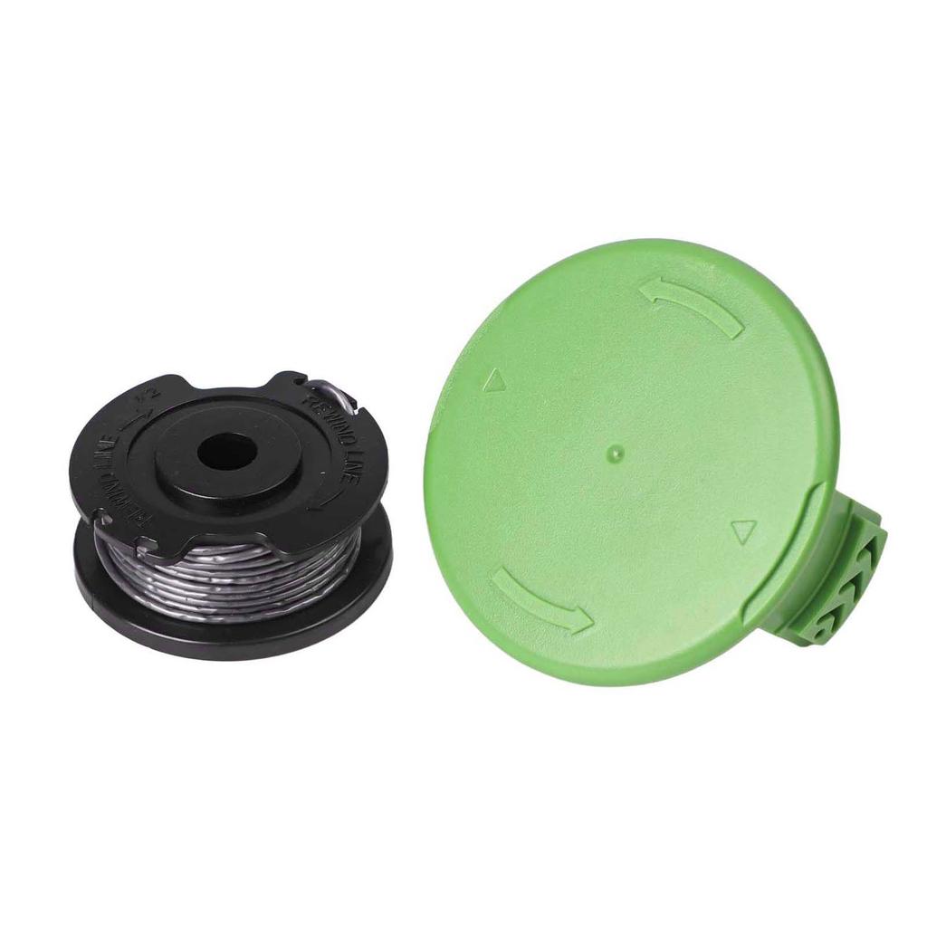 Trimmer Line Spool & Cover Cap for Greenworks 21287 24V Flexible ABS Material with Efficient Cutting Technology