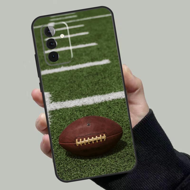 Rugby Ball Case For Samsung Galaxy A06 A16 A26 A36 A56 A53 A32 A52 A33 A13 A55 A35 A15 A14 A34 A54 A17
