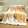 Cute Capybara Orange Print Blanket bedroom Blanket for Livingroom Couch lunch break Soft throw for Friend's festival Gift