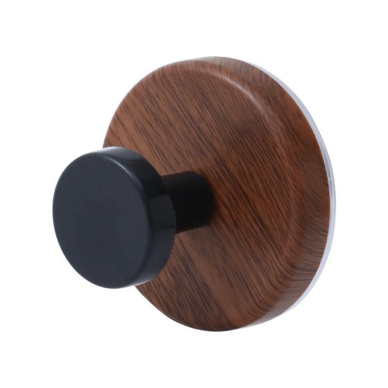 Wood Grain No-Drill Rotating Suction Cup Hook for Clothes - Super Strong & Traceless, Guest Room Door Back Adhesive Hook