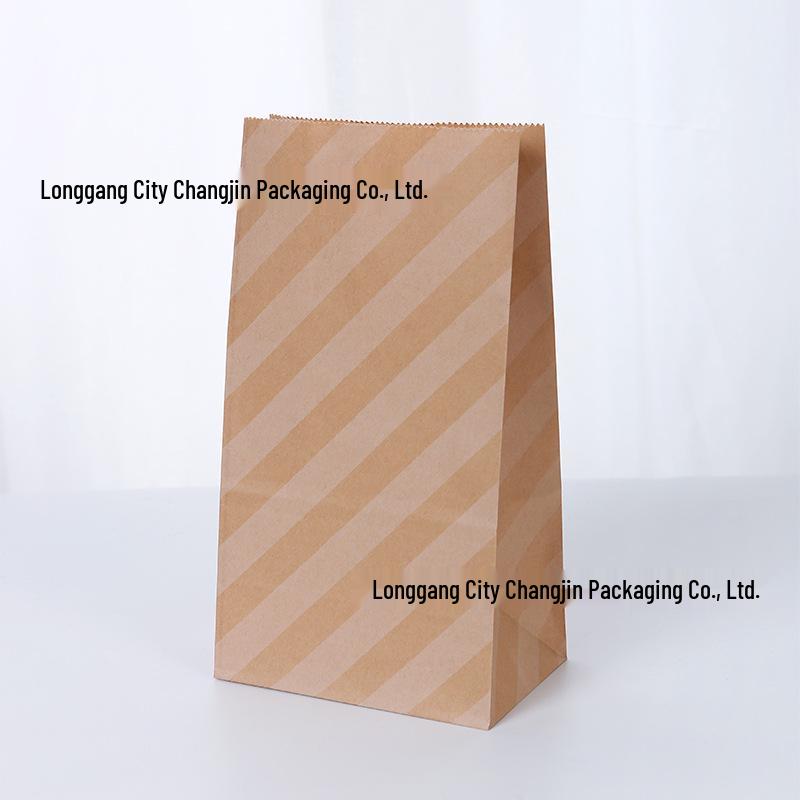 

Polka Dot Kraft Paper Gift Bags with Flat Bottom and Twill Candy Packaging - Custom Logo Available