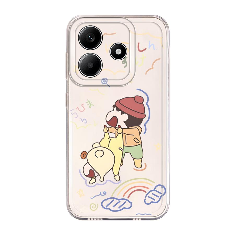 

Case for Xiaomi Redmi Note 14 Pro Plus 13C 11 14C 9 10 Note 13 11S 12 10S A4 12S Soft Phone Cover Cartoon Himawari Shin Redmi Note 9 Pro