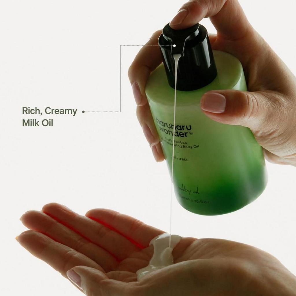 HARUHARU WONDER Olio corpo levigante quotidiano Black Bamboo 200 ml