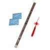 Professional Black Bamboo Dizi Flute Traditional Handmade Chinese Musical Woodwind Instrument Key of D Study Level