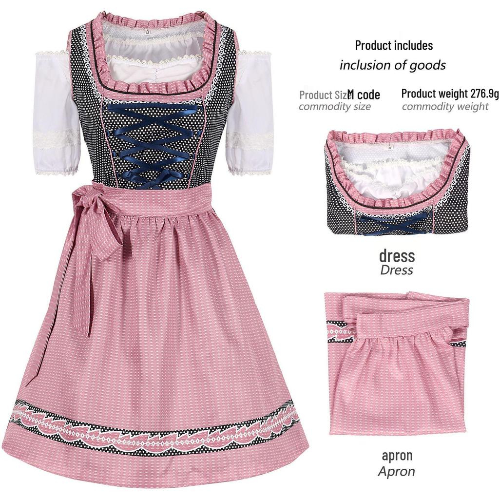 Bavarian Oktoberfest Women's Costume Set - Halloween Carnival Outfit