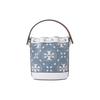 Tory Burch T Monogram Quilted Drawstring Bucket Bag Women Bags Pearl-Blue 149178-400