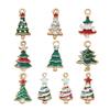 Christmas Tree Charms Jewelry Making Charms Pendant for Necklace Bracelet Earring Making Cristmas Stocking Stuffer