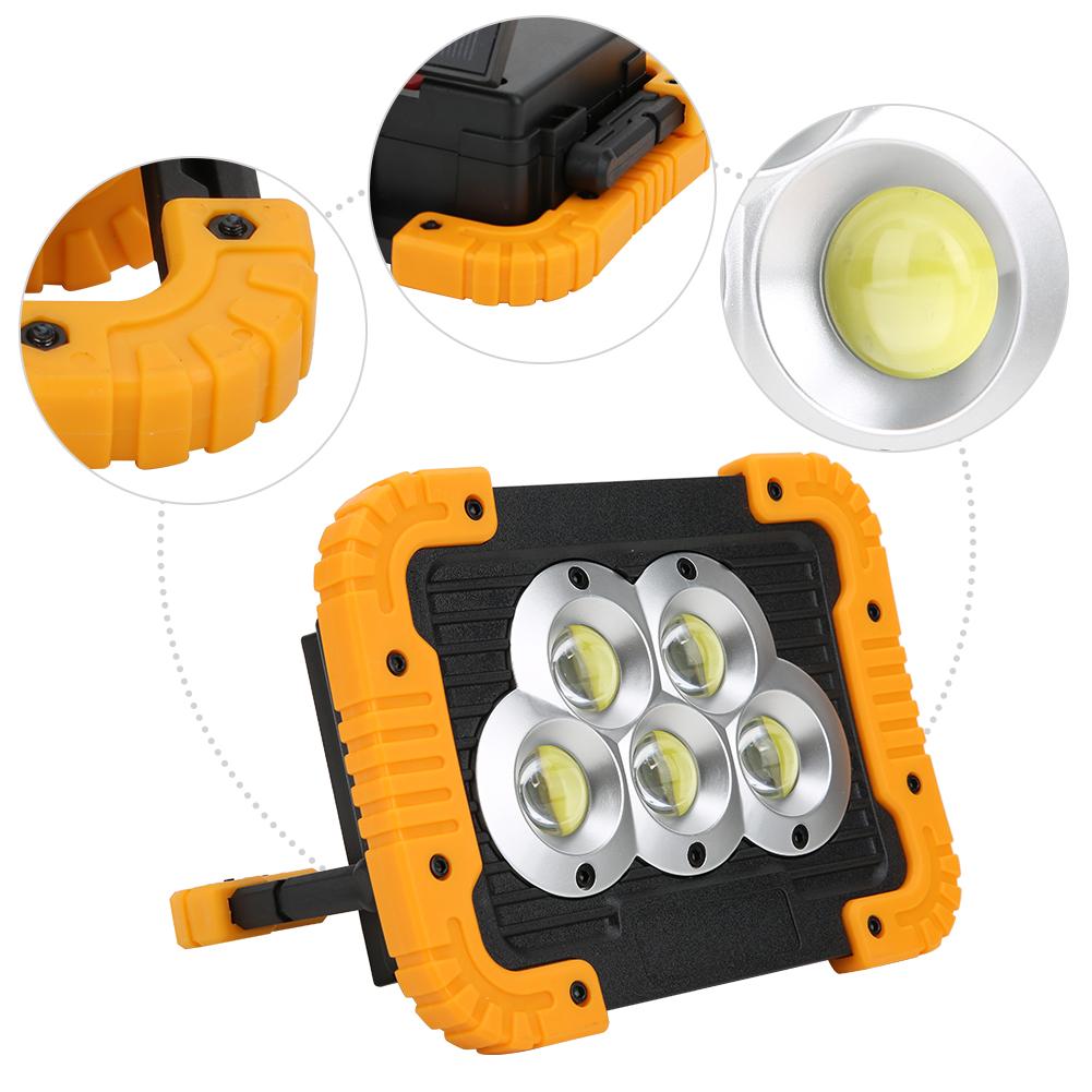 Mini Solar Light  Multi Functional COB Working Lamp Portable Camping Lamp for Outdoor Fishing Repairing Picnic