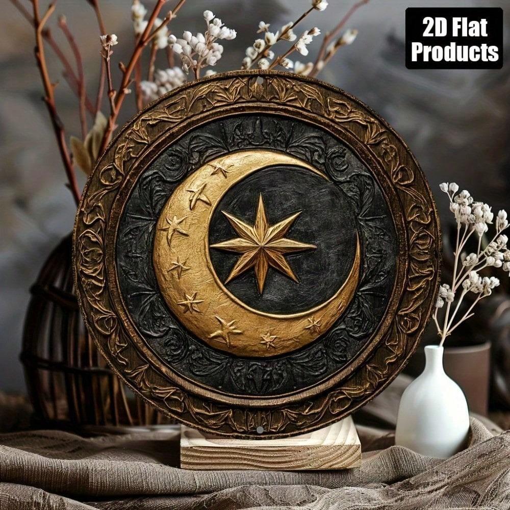 Metal Wall Art Star Map Poster 20x30 Cm Bar Decor