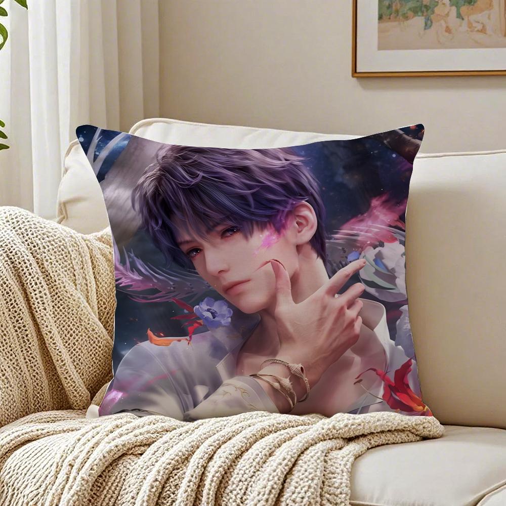 1PCS Romantic LLove And Deepspace Icons Cushion Cover Pillowcase Antidustmite Living Room Sofa Decor Cushion Room