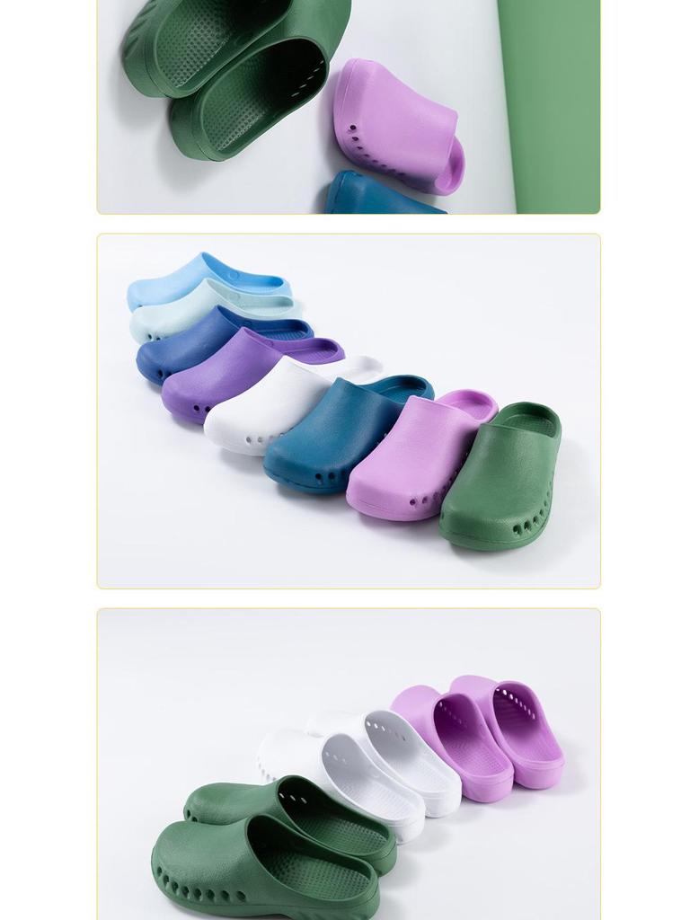 Waterproof Non-Slip Surgical Shoes for Doctors and Nurses – Closed-Toe Protective Slippers for Hospital, Laboratory, and ICU Use