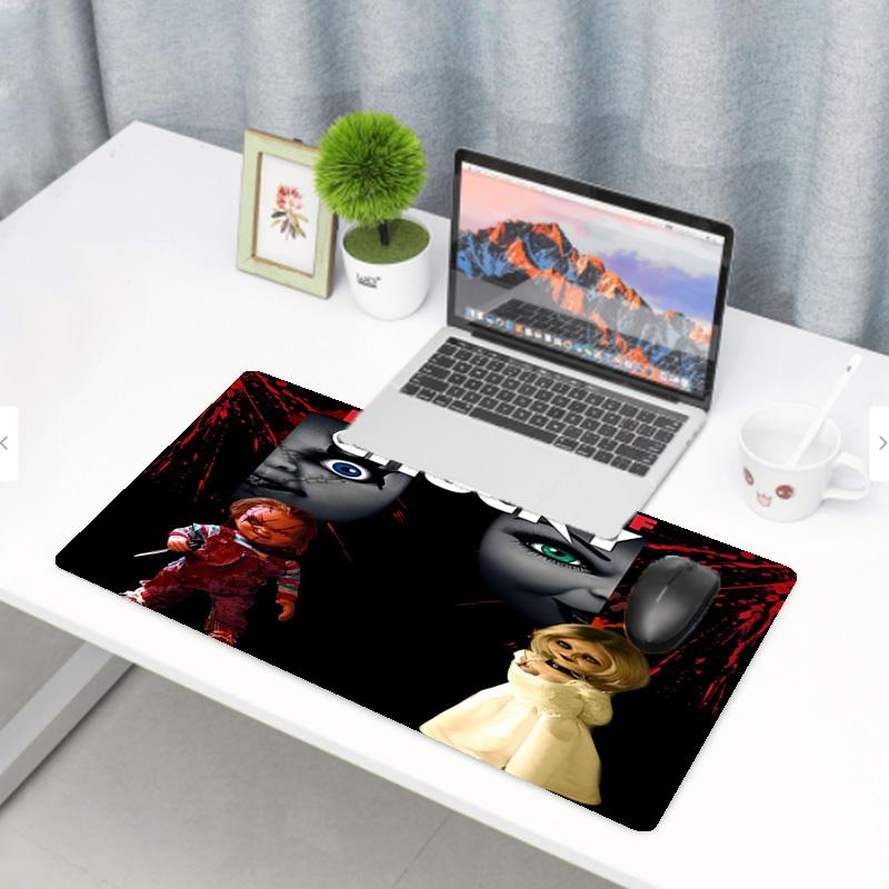 Bride of Chucky Print Mouse Pad, Anti‑Slip Desktop Keyboard Mat, for PC Laptop Gaming Working Daily Use, Cool Festival Surprise Gift