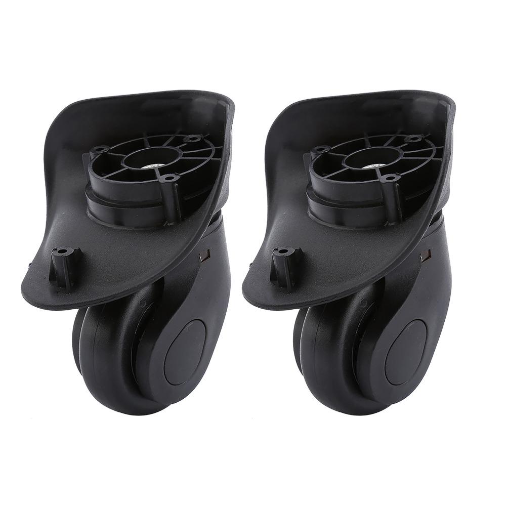1 Pair ABS Luggage Replacement Wheels 360° Silent Spinner Wear-Proof Suitcase Wheels Replacement Luggage Repair Wheels