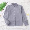 Japanese Style Fashion Pointed Turn Down Collar Blouse Autumn Long Sleeve Shirt With Pocket Women Tops Solid Color Clothes 29876