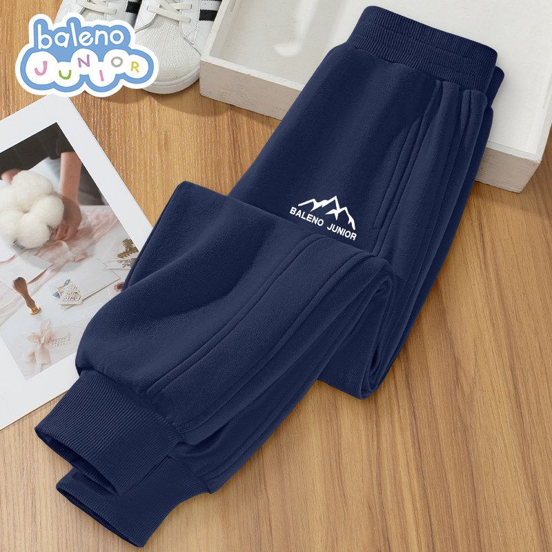 Baleno Kids Boys  Pants Spring and Autumn 2026 New Children s Spring Thin Sweatpants Boys  Casual Pants Navy Blue # Tb Mountain K 120