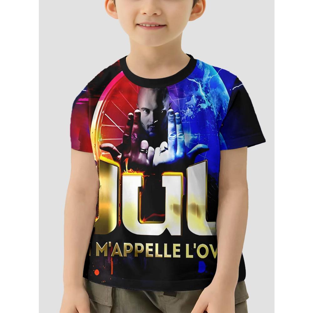 3D Print Rapper JuL C'est Pas Des Lol Baby Clothing 5 To 14 Years Male Outdoor Clothes for Children Boy Girl Child T-Shirt Top