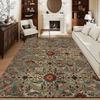 Bohemian Vintage Distressed Living Room Rug Non-Slip Wear-Resistant Rug For Living Rooms And Bedrooms Home Decor