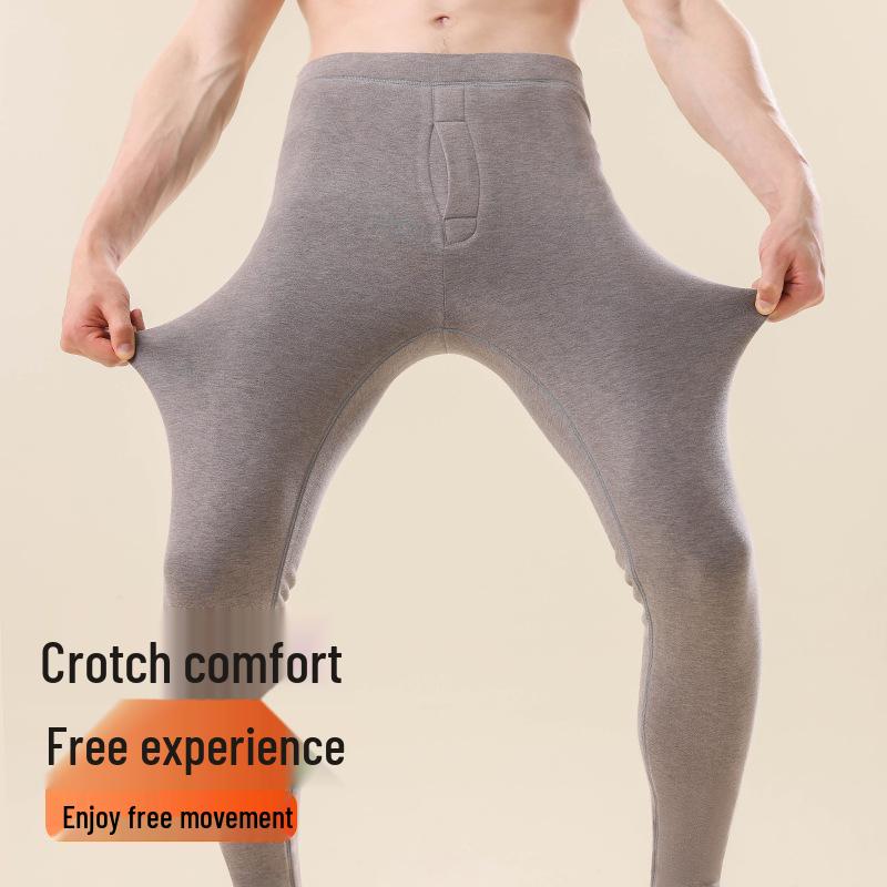 Extra lange Thermohose für große Männer & Frauen - Doppellagig, verdickt, warmes Acryl-Baumwoll-Basisschicht für Herbst & Winter