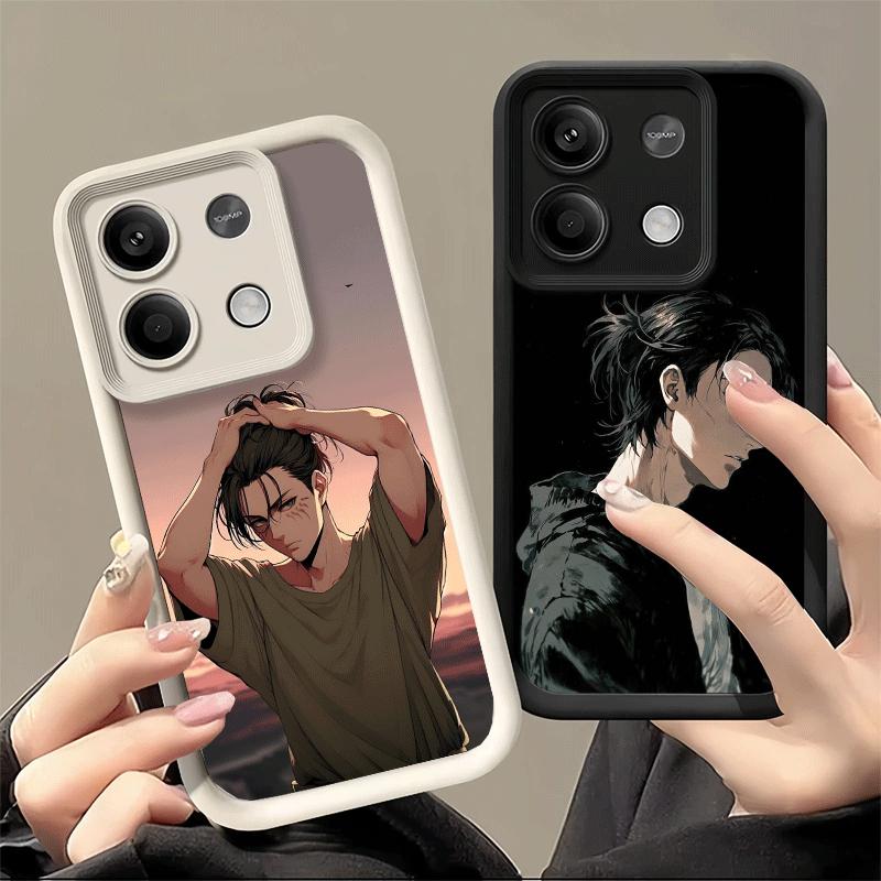 Phone Case for Xiaomi Redmi Note 15 14 13 Pro Plus A-Attack On T-Titan Eren Yeager Shell 12S 11 11S 11T 5G 14S Soft Silicone Fun